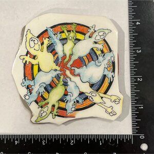 Halloween Whimsical Colorful Ghost Stamp For Crafting & Scrapbooking Projects